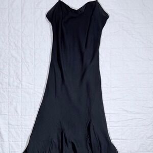 Y2K Black Handkerchief Slip Dress – Small